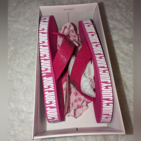 Nwt Juicy couture fuchsia Juicy Sandy sandals - Picture 2 of 16
